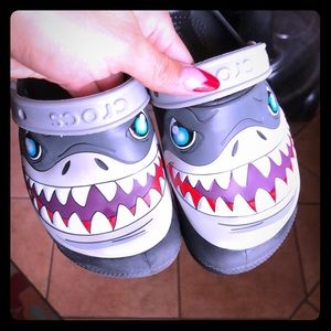 Shark Crocs Size 11